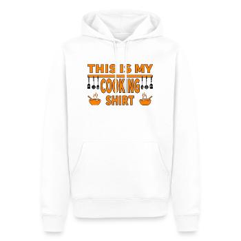 Cuire - Sweat à capuche Premium bio Homme - blanc - Devant - Nico (187cm)