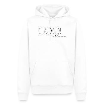 Cool, noch ein Jahr seit Corona - Männer Premium Bio Hoodie - Weiß - Vorne - Nico (187cm)