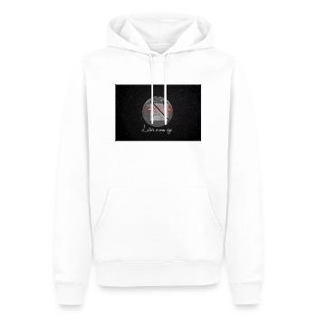 Laser Eyes 2 - Männer Premium Bio Hoodie - Weiß - Vorne - Nico (187cm)