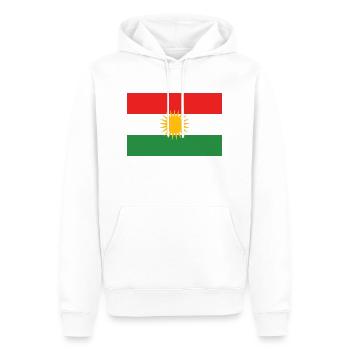 Kurdistan Flagge - Männer Premium Bio Hoodie - Weiß - Vorne - Nico (187cm)