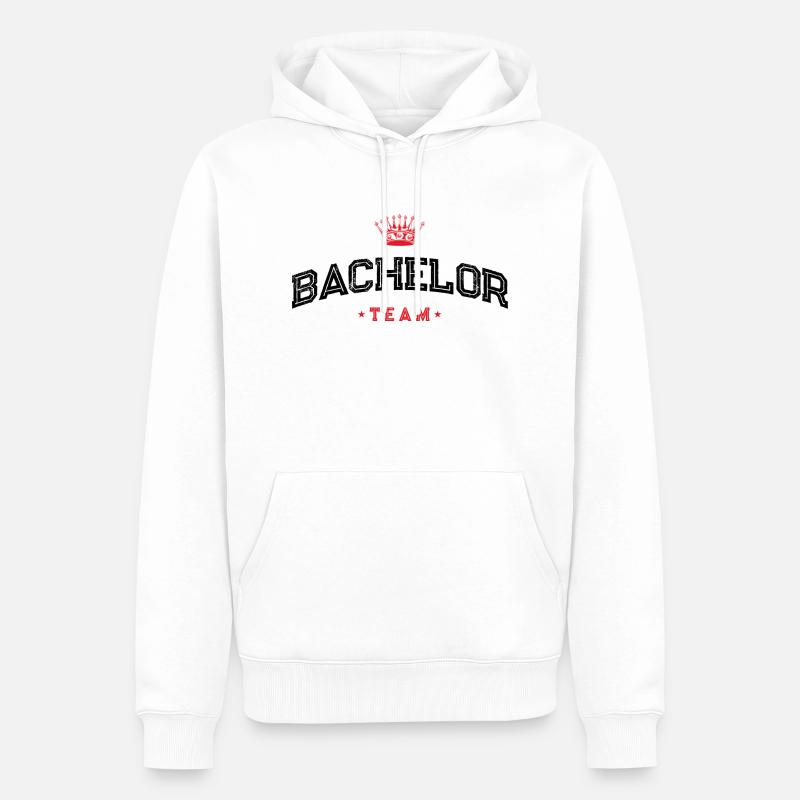 Équipe Bachelor - Sweat à capuche Premium bio Homme - blanc
