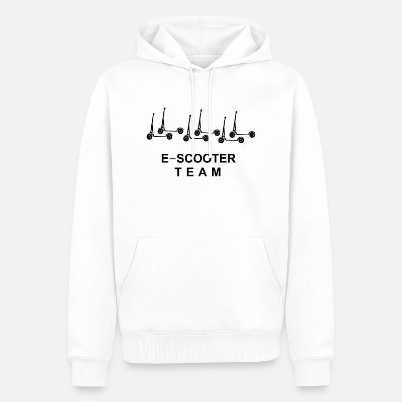 E-Scooter E-Roller Scooter - Sweat à capuche Premium bio Homme - blanc
