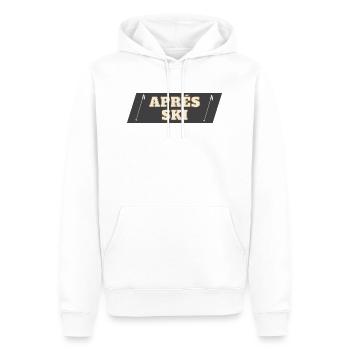 Chemises de ski Aprés pour l’After Ski Party - Sweat à capuche Premium bio Homme - blanc - Devant - Nico (187cm)