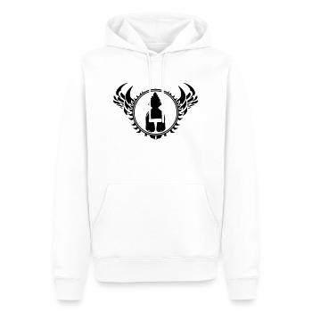 Casque Sparta - Sweat à capuche Premium bio Homme - blanc - Devant - Nico (187cm)