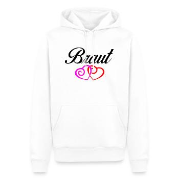 braut 1 - Männer Premium Bio Hoodie - Weiß - Vorne - Nico (187cm)