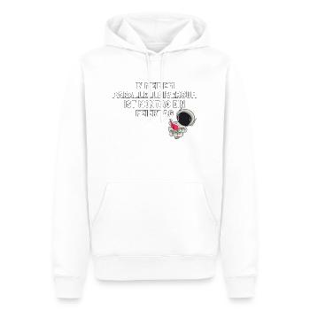 Montag ein Feiertag! - Männer Premium Bio Hoodie - Weiß - Vorne - Nico (187cm)