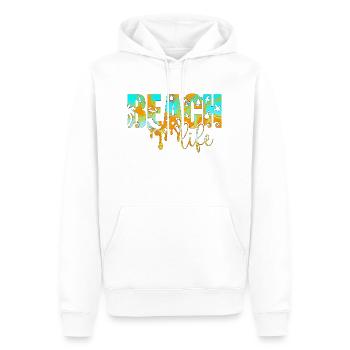 Sommer surfen kroatien strand paradies hrvatska party - Männer Premium Bio Hoodie - Weiß - Vorne - Nico (187cm)