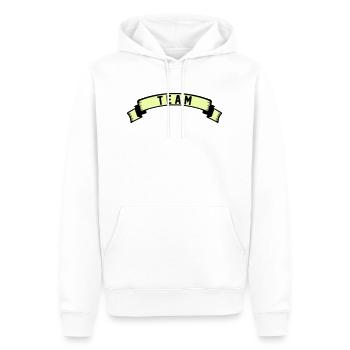 équipe - Sweat à capuche Premium bio Homme - blanc - Devant - Nico (187cm)