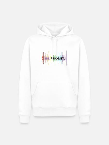 Me. Priority. - Männer Premium Bio Hoodie - Weiß