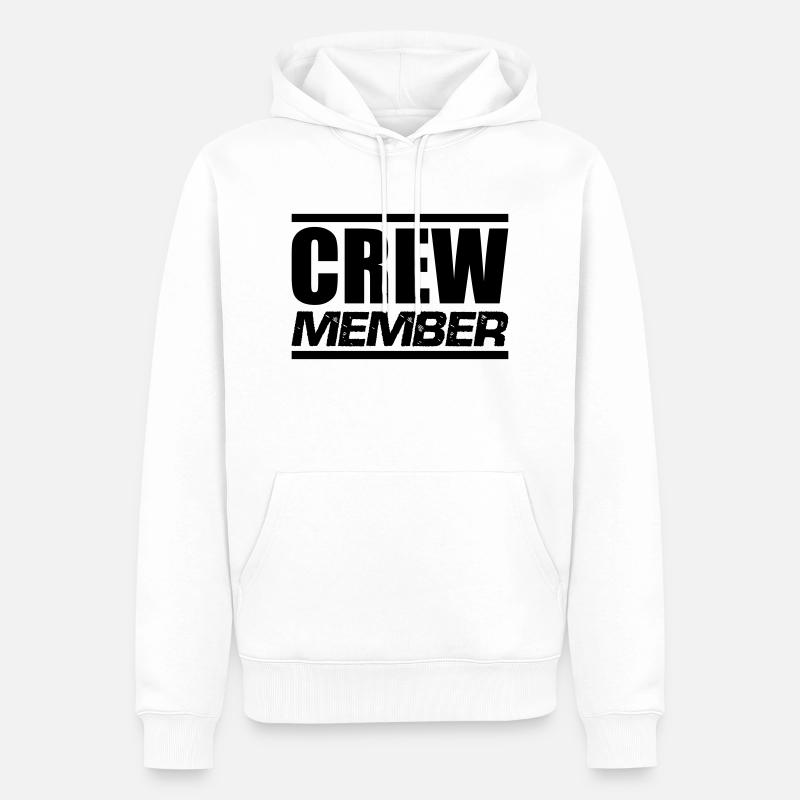 Membre d’équipage - Sweat à capuche Premium bio Homme - blanc