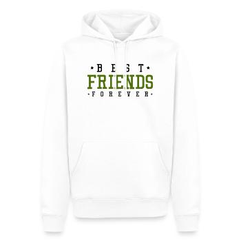 best friends forever - Männer Premium Bio Hoodie - Weiß - Vorne - Nico (187cm)