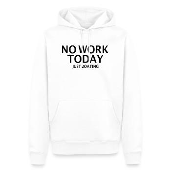 Boot lustige Sprüche Kapitän - Männer Premium Bio Hoodie - Weiß - Vorne - Nico (187cm)