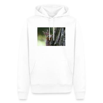 Eichhörnchen,Isibat - Männer Premium Bio Hoodie - Weiß - Vorne - Nico (187cm)