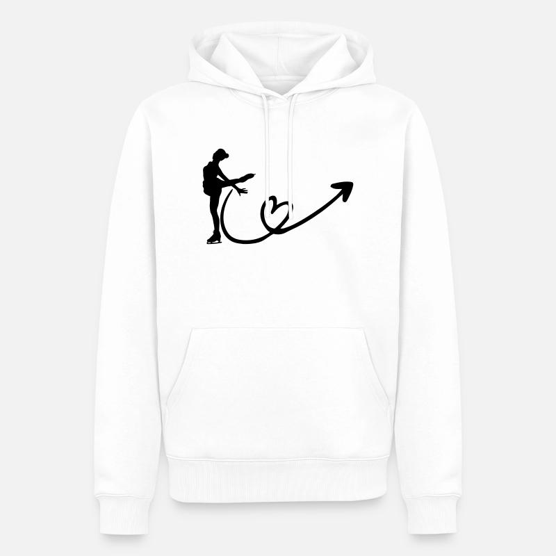 eisläuferin - Männer Premium Bio Hoodie - Weiß