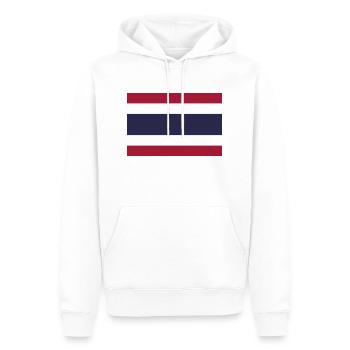 Thailand Flagge / Drapeau Thaïlande - Männer Premium Bio Hoodie - Weiß - Vorne - Nico (187cm)
