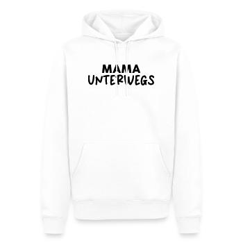 Mama unterwegs allyear - Männer Premium Bio Hoodie - Weiß - Vorne - Nico (187cm)