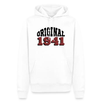 Original 1941 - Männer Premium Bio Hoodie - Weiß - Vorne - Nico (187cm)