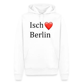 isch liebe Berlin - Männer Premium Bio Hoodie - Weiß - Vorne - Nico (187cm)