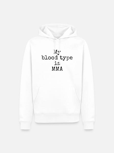 Für Kämpfer mit Herz - Männer Premium Bio Hoodie - Weiß