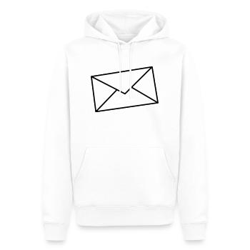 Brief zweifarbig - Männer Premium Bio Hoodie - Weiß - Vorne - Nico (187cm)