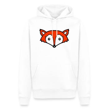Renard Renard roux Animal sauvage Intelligent Habitants de la forêt - Sweat à capuche Premium bio Homme - blanc - Devant - Nico (187cm)