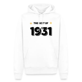 Das Beste von 1931 - Männer Premium Bio Hoodie - Weiß - Vorne - Nico (187cm)
