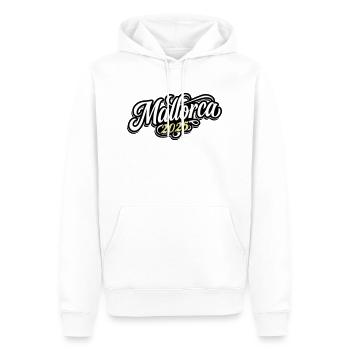 Mallorca 2025 - Männer Premium Bio Hoodie - Weiß - Vorne - Nico (187cm)