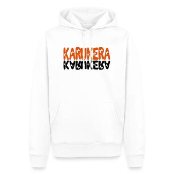 karukera shadow map - Sweat à capuche Premium bio Homme - blanc - Devant - Nico (187cm)