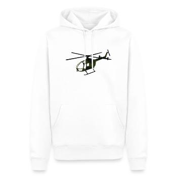 Bo-105-Bw - Männer Premium Bio Hoodie - Weiß - Vorne - Nico (187cm)
