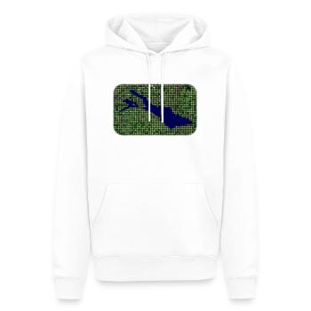 Bodensee - Männer Premium Bio Hoodie - Weiß - Vorne - Nico (187cm)