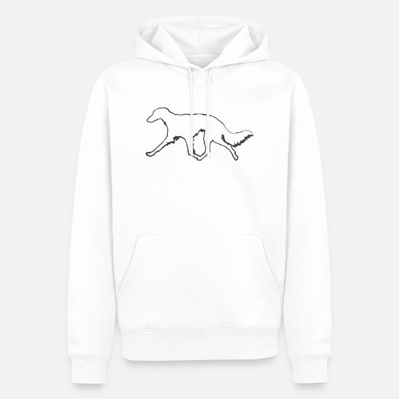 Silken Windsprite Bewegung trashy - Männer Premium Bio Hoodie - Weiß
