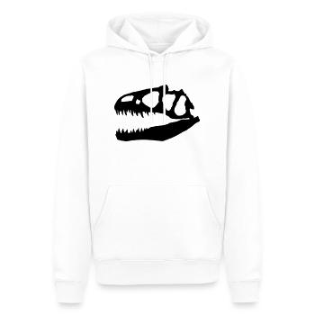 Allosaurus - Männer Premium Bio Hoodie - Weiß - Vorne - Nico (187cm)