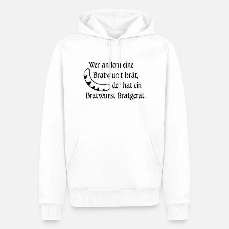 Bratwurst Bratgerät - Männer Premium Bio Hoodie - Weiß
