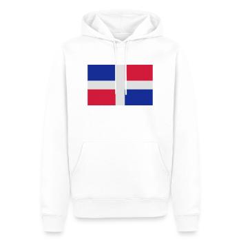 Dominikanische Republik - Männer Premium Bio Hoodie - Weiß - Vorne - Nico (187cm)