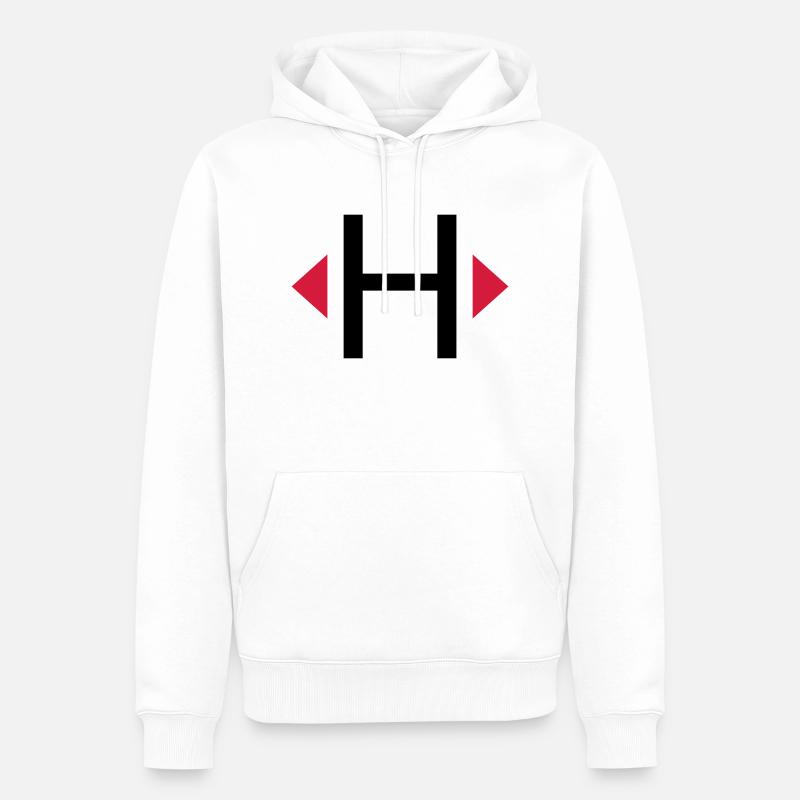 Elb H Jolle - Männer Premium Bio Hoodie - Weiß