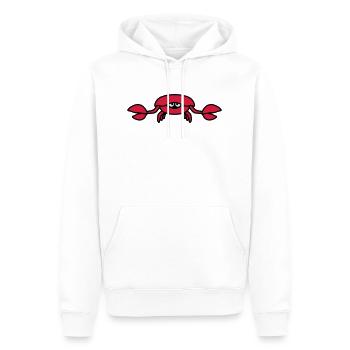 underwater_crab_3c - Sweat à capuche Premium bio Homme - blanc - Devant - Nico (187cm)