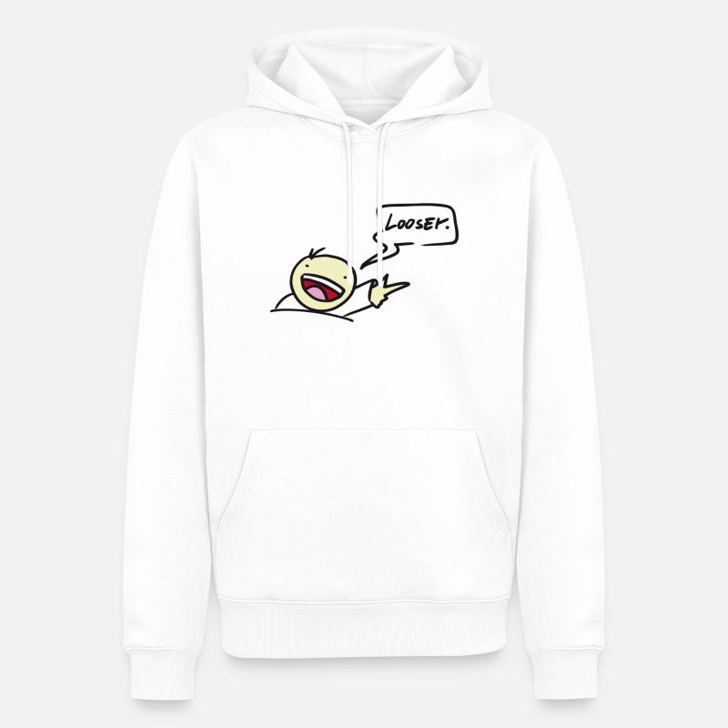 looser - Männer Premium Bio Hoodie - Weiß