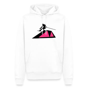 Wakeboarder/Wakeboard - Sweat à capuche Premium bio Homme - blanc - Devant - Nico (187cm)