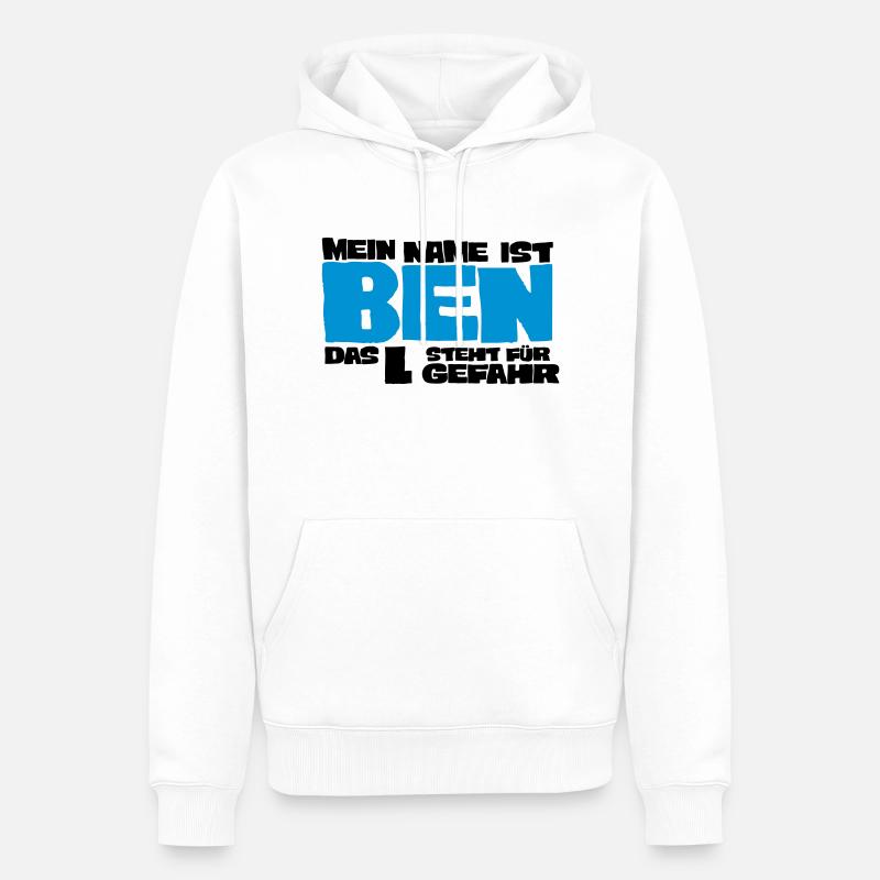 ben - Sweat à capuche Premium bio Homme - blanc