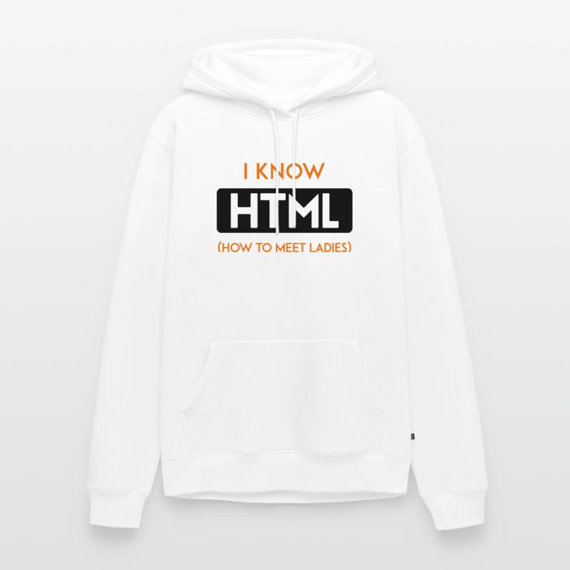 HTML web developer developer CSS programmer Men’s Premium Organic Hoodie