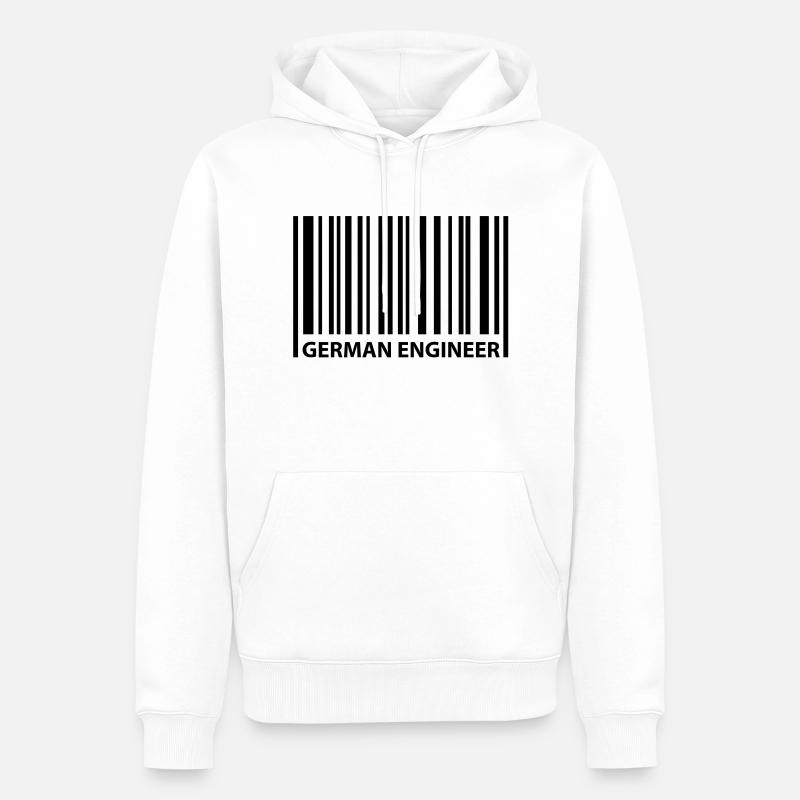 german engineer - Männer Premium Bio Hoodie - Weiß