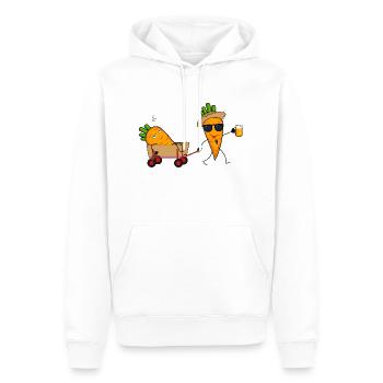 Marpinger Morde - Männer Premium Bio Hoodie - Weiß - Vorne - Nico (187cm)