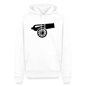Kanone - Männer Premium Bio Hoodie - Weiß - Vorne - Nico (187cm)