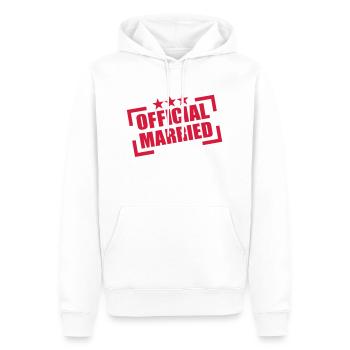 Official Married - Männer Premium Bio Hoodie - Weiß - Vorne - Nico (187cm)