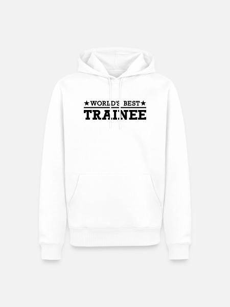 World's Best Trainee - Men’s Premium Organic Hoodie - white