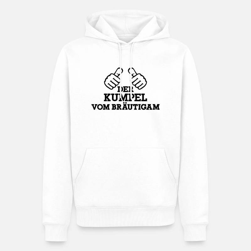 Junggesellenabschied - Männer Premium Bio Hoodie - Weiß