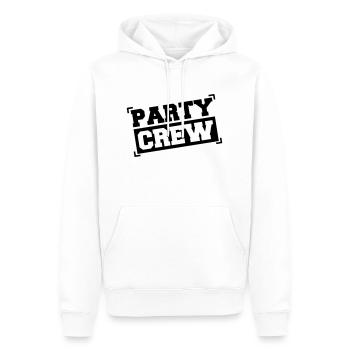 party_crew01 - Sweat à capuche Premium bio Homme - blanc - Devant - Nico (187cm)