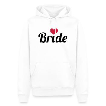 Bride - Wedding - Männer Premium Bio Hoodie - Weiß - Vorne - Nico (187cm)