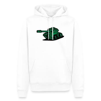 gepanzerter panzer armee militärischer kampfpanzer - Männer Premium Bio Hoodie - Weiß - Vorne - Nico (187cm)