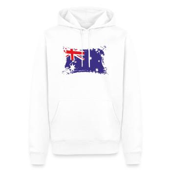 Australian Flag / Flagge Australien / Australia - Männer Premium Bio Hoodie - Weiß - Vorne - Nico (187cm)